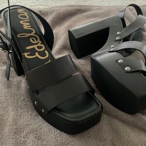 Sam Edelman Black  platform heels,11